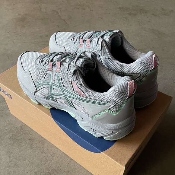 ASICS Gel-Venture 8 Trail Grey Running/Hiking Athletic Sneakers/Shoes 7 Youth - Picture 2 of 7